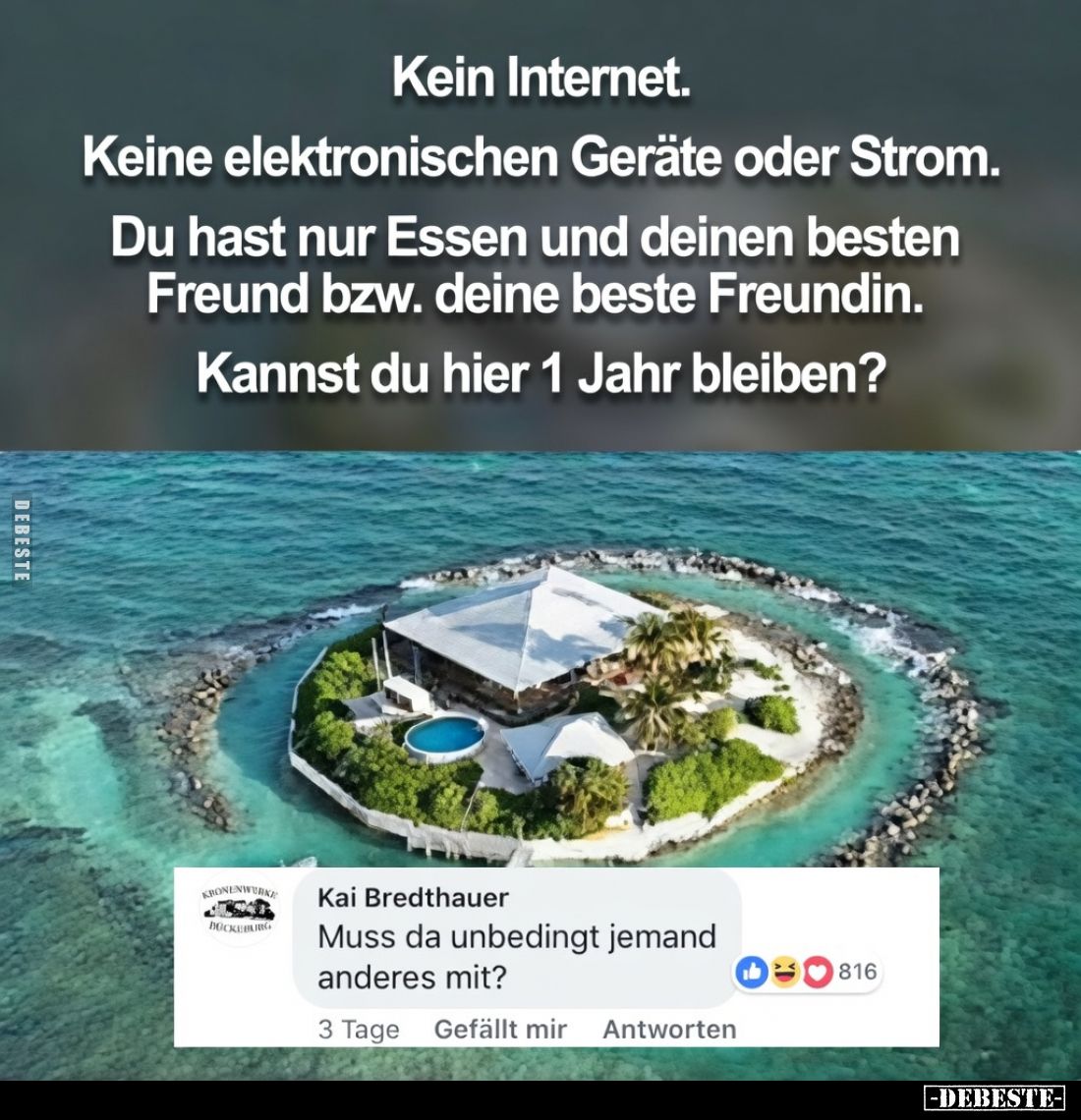 Kein Internet. Keine elektronischen Geräte oder Strom... - Lustige Bilder | DEBESTE.de