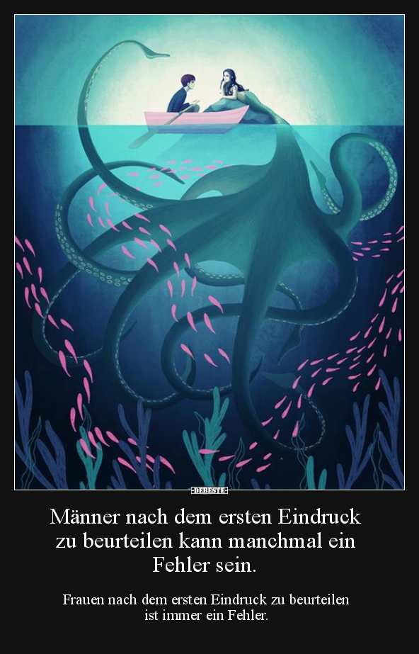 Männer nach dem ersten Eindruck zu beurteilen kann..