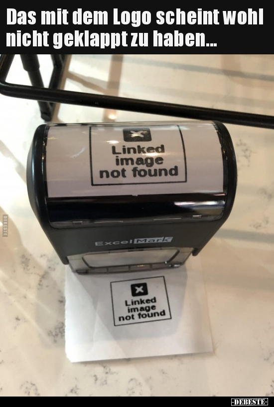 Das mit dem Logo scheint wohl nicht geklappt zu..