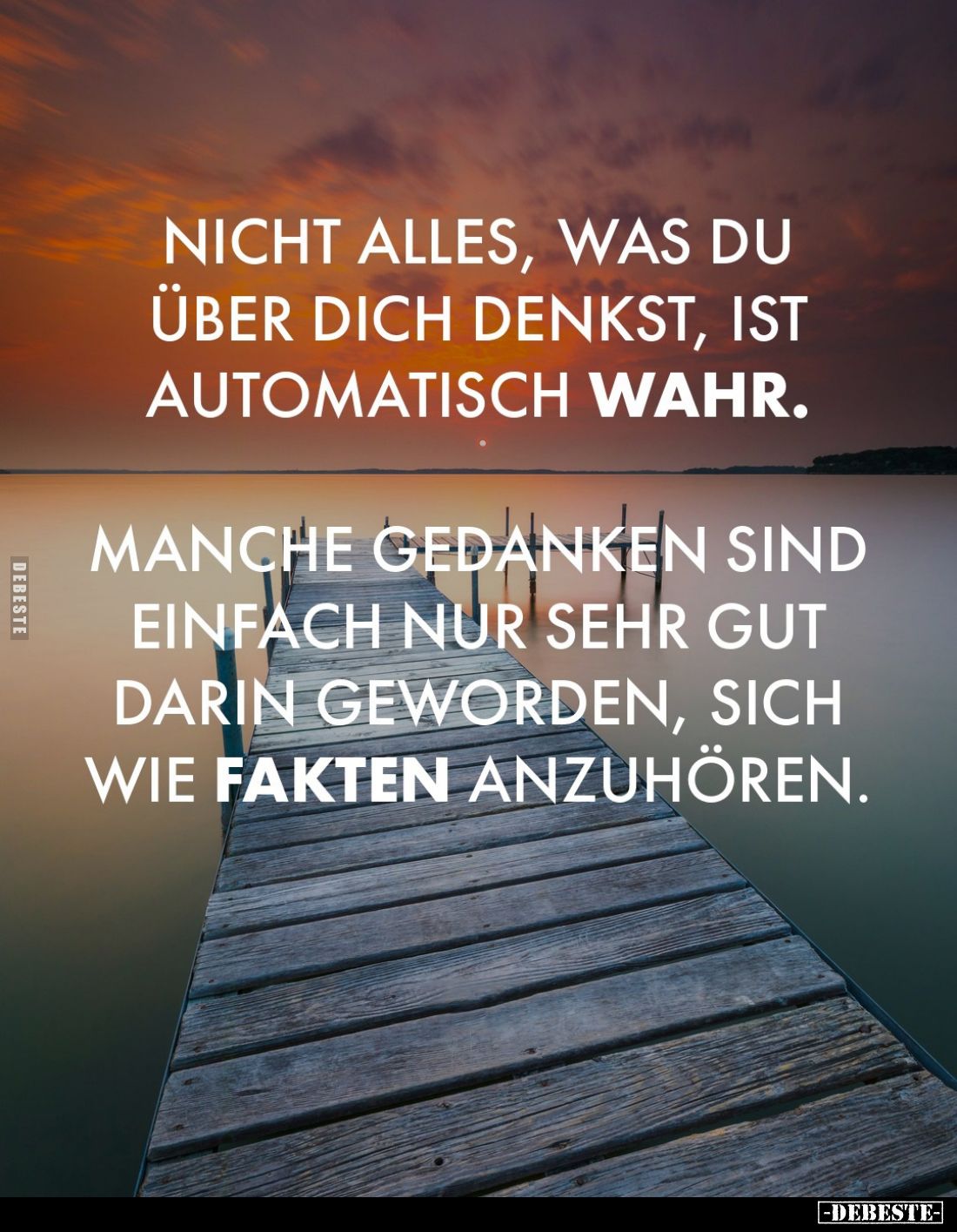 Nicht alles, was du über dich denkst, ist automatisch wahr.
Manche Gedanken sind einfach nur sehr gut darin geworden, sich w...