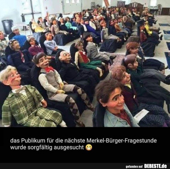 Das Publikum für die nachste Merkel-Bürger-Fragestunde.. - Lustige Bilder | DEBESTE.de