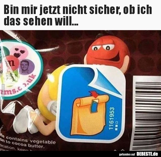 Bin mir jetzt nicht sicher, ob ich das sehen will...