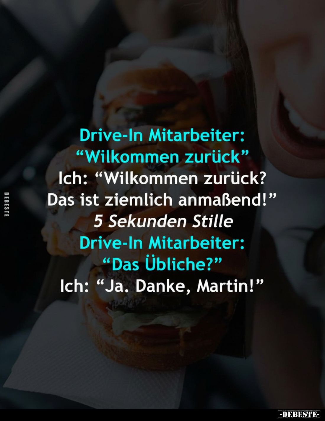 Drive-In Mitarbeiter: "Wilkommen zurück".. - Lustige Bilder | DEBESTE.de