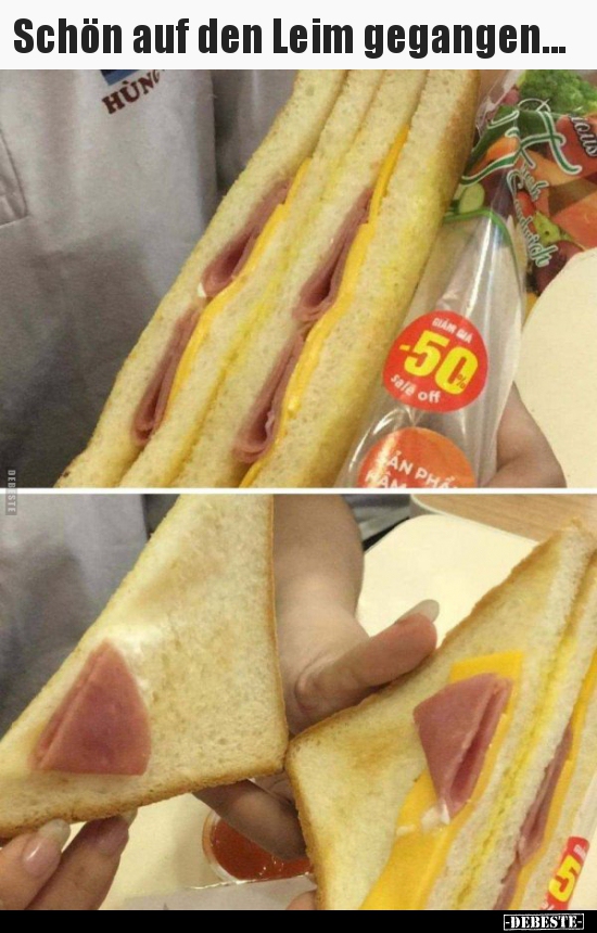 Schön auf den Leim gegangen...
