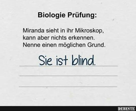 Biologie Prüfung.. - Lustige Bilder | DEBESTE.de