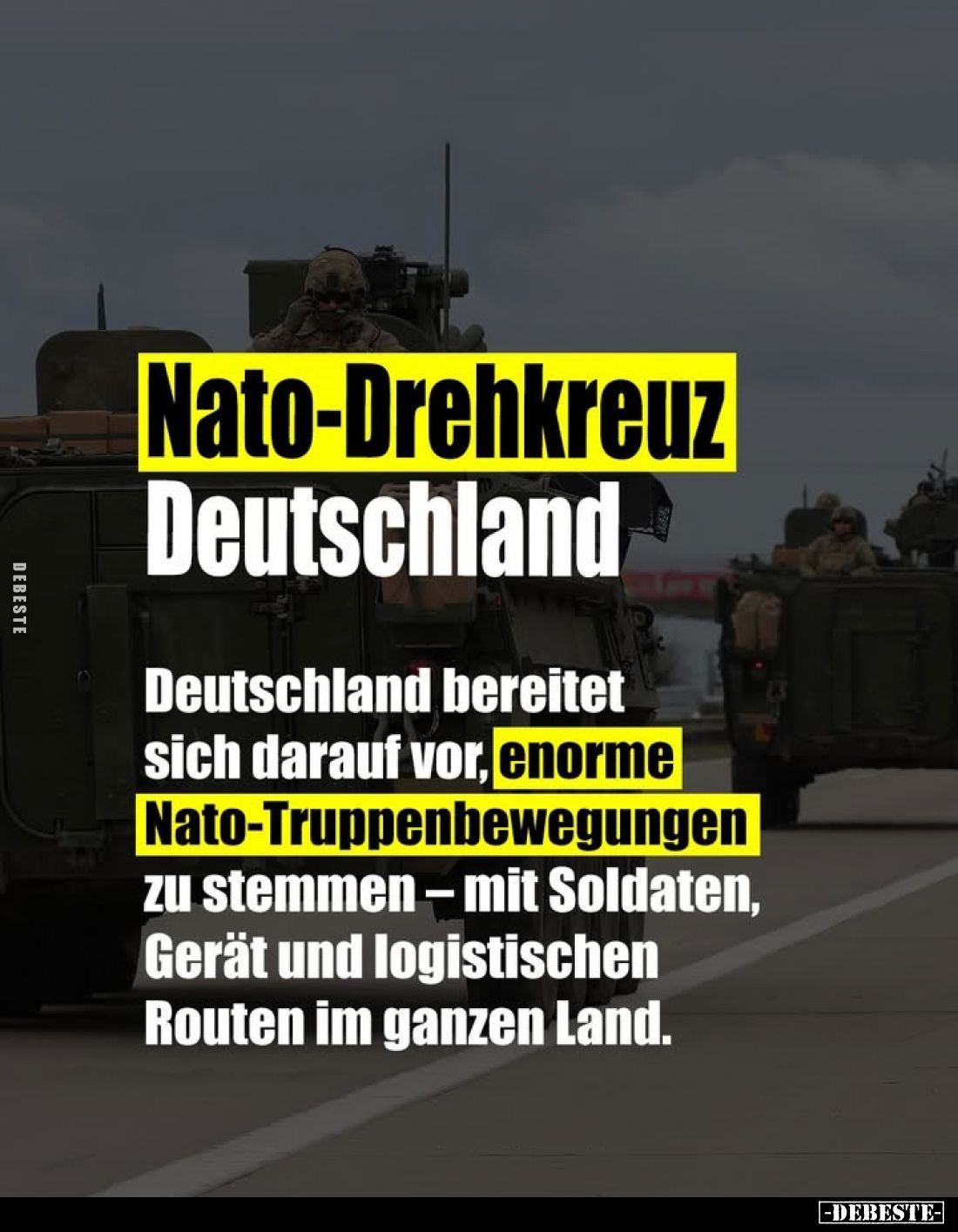 Nato-Drehkreuz
Deutschland.
Deutschland bereitet sich darauf vor, enorme Nato-Truppenbewegungen zu stemmen - mit Soldaten, ...