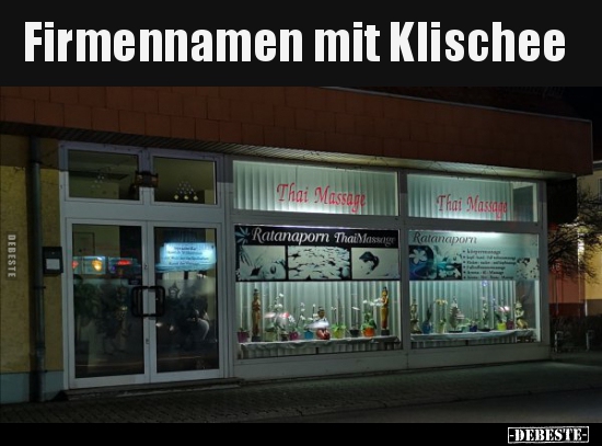 Firmennamen mit Klischee..
