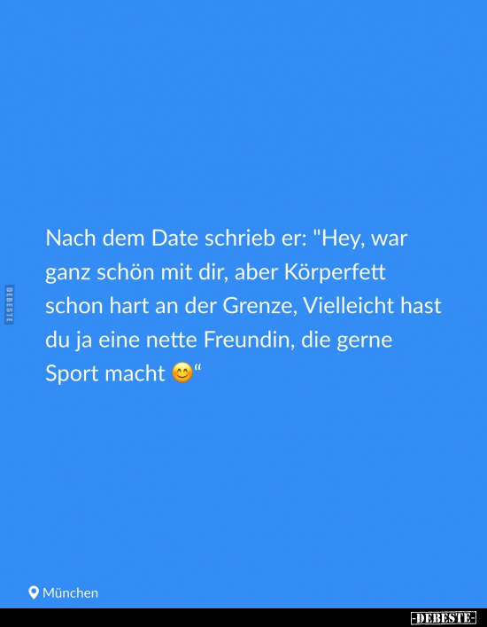 Nach dem Date schrieb er:.. - Lustige Bilder | DEBESTE.de