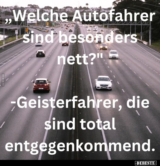 Welche Autofahrer sind besonders nett?.. - Lustige Bilder | DEBESTE.de