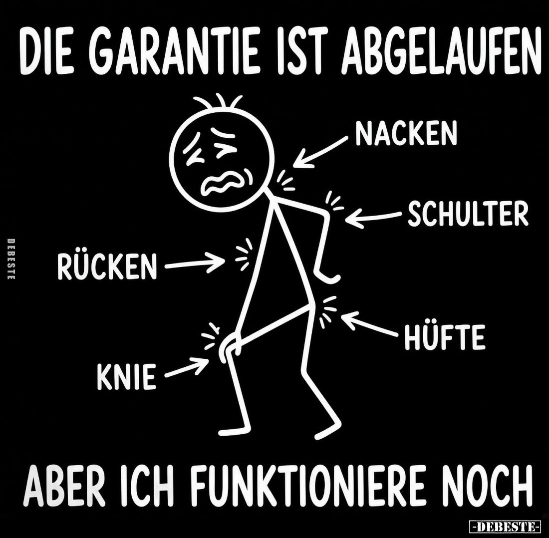 Die Garantie ist abgelaufen aber ich funktioniere noch.