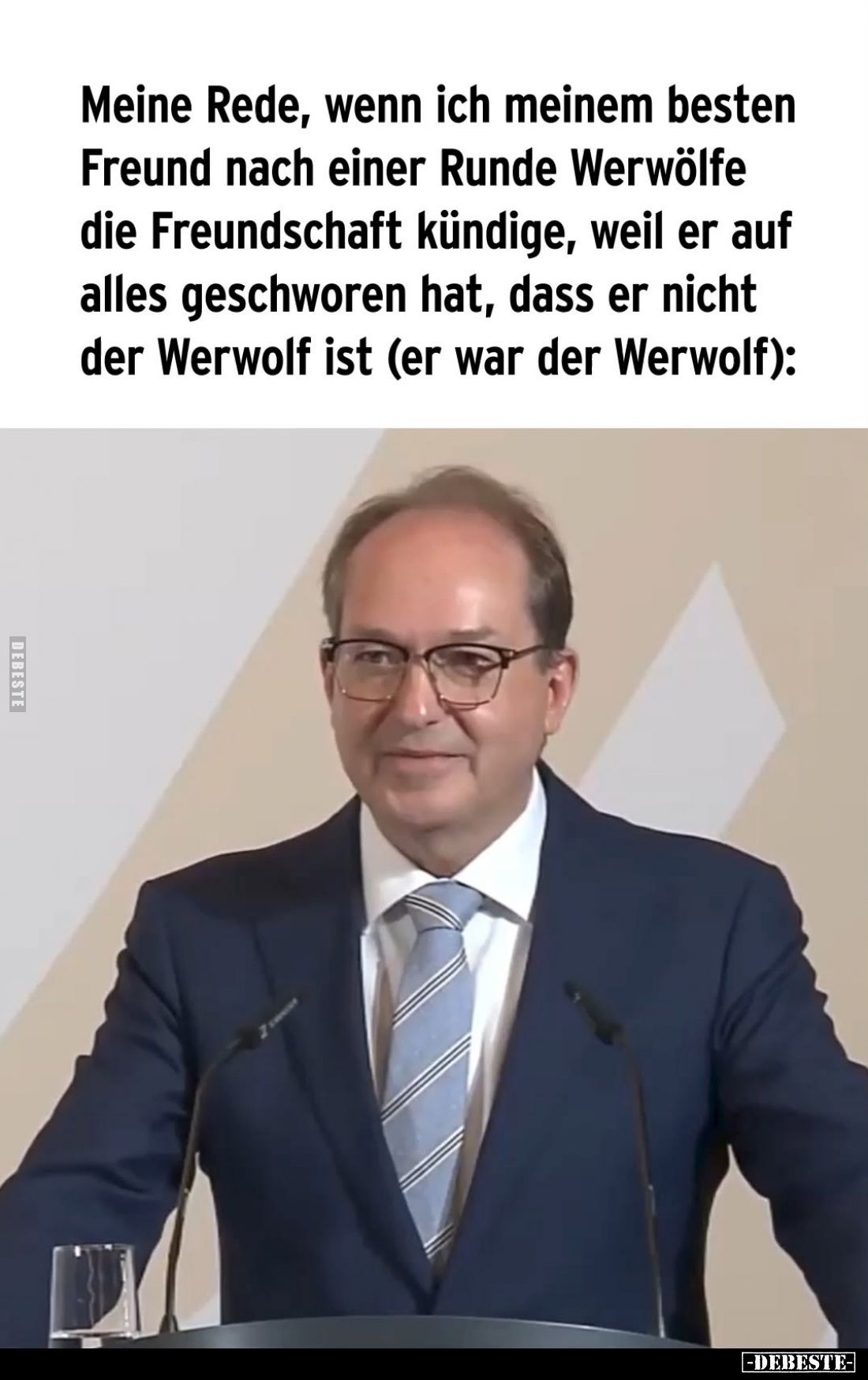 Meine Rede, wenn ich meinem besten Freund nach einer Runde Werwölfe die Freundschaft kündige, weil er auf alles geschworen ha...