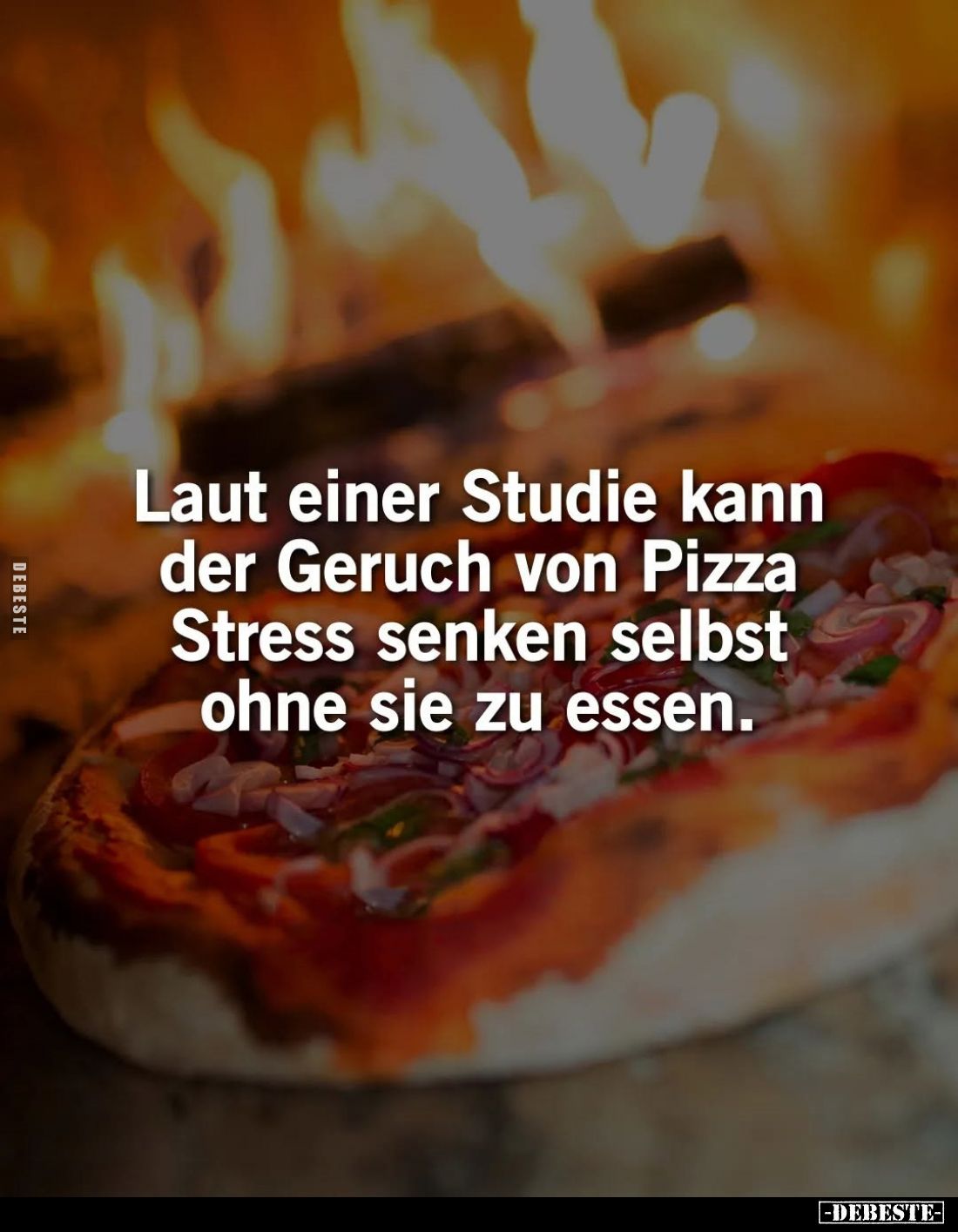 Laut einer Studie kann der Geruch von Pizza Stress senken selbst ohne sie zu essen.