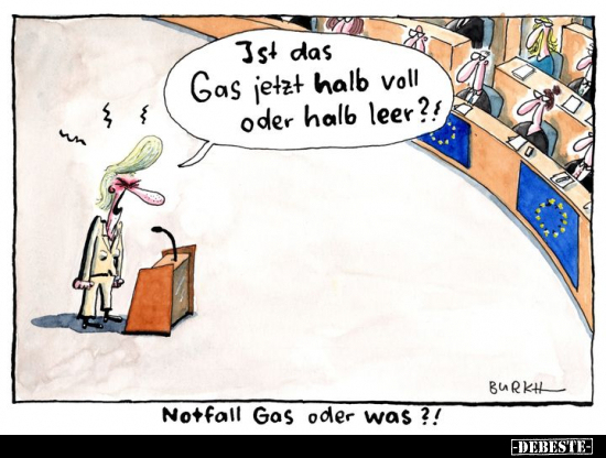 Ist das Gas jetzt halb voll oder halb leer?!... - Lustige Bilder | DEBESTE.de