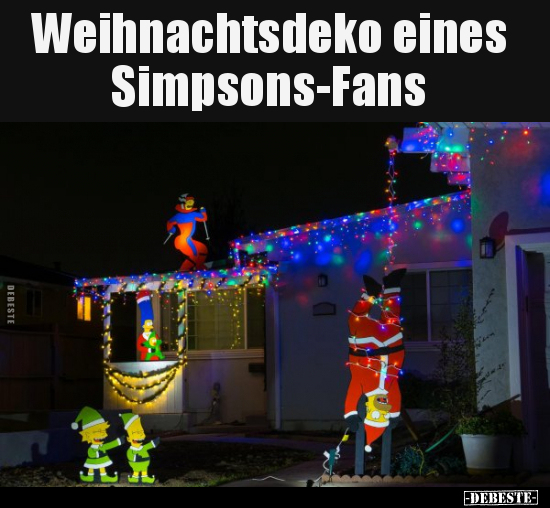 Weihnachtsdeko eines Simpsons-Fans.. - Lustige Bilder | DEBESTE.de