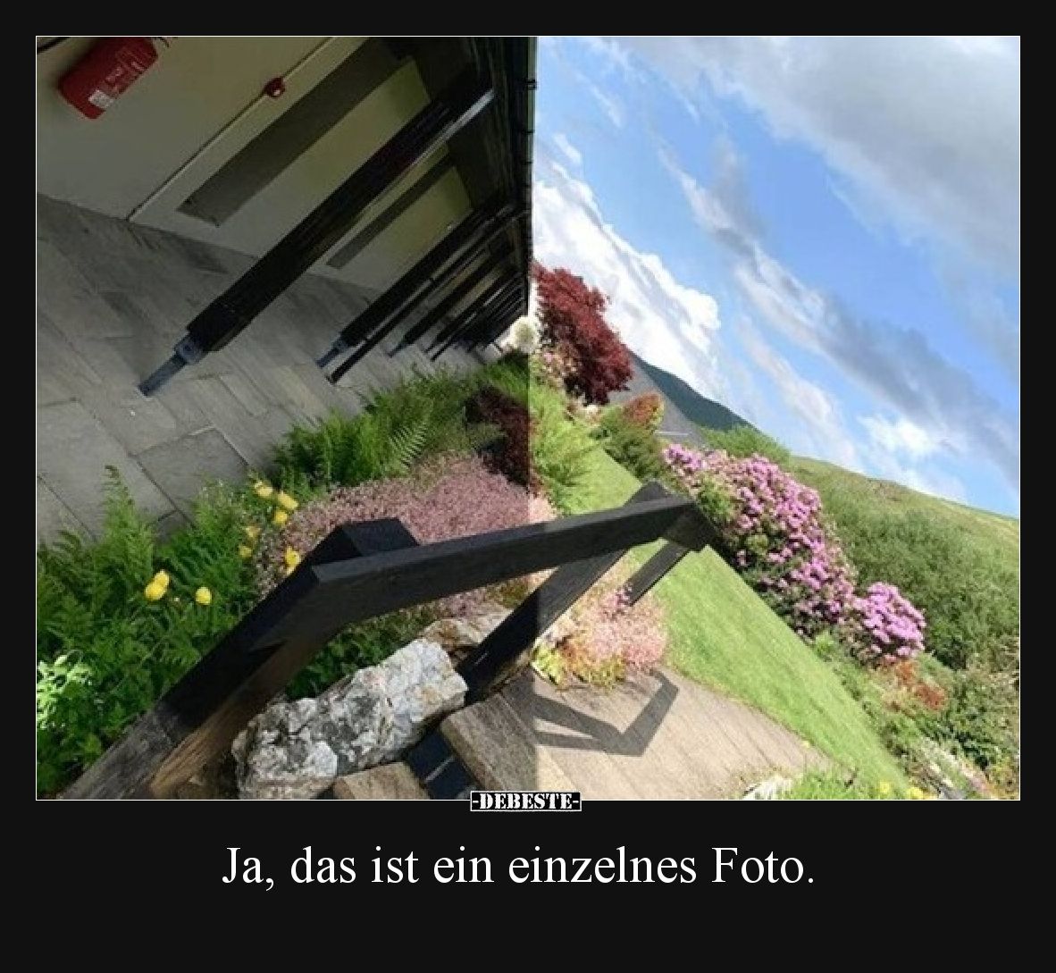 Ja, das ist ein einzelnes Foto.