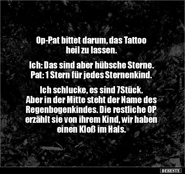 Op-Pat bittet darum, das Tattoo heil zu lassen... - Lustige Bilder | DEBESTE.de