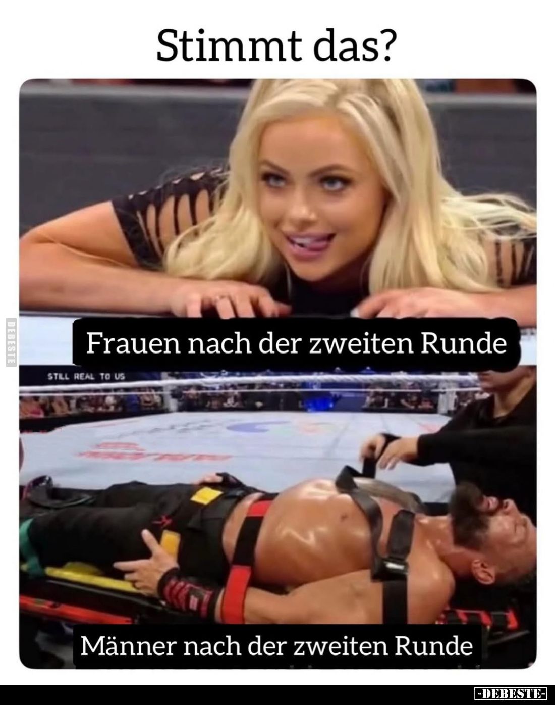 Stimmt das? -
Frauen nach der zweiten Runde.
-
Männer nach der zweiten Runde.