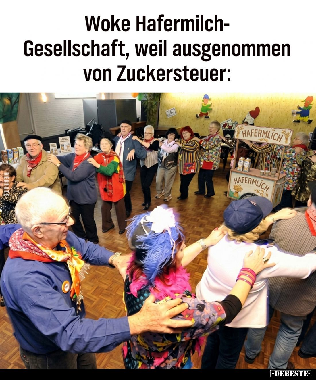 Woke Hafermilch-Gesellschaft, weil ausgenommen von Zuckersteuer: