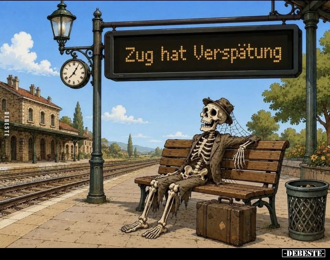 Zug hat Verspätung.