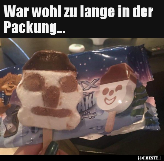 War wohl zu lange in der Packung...