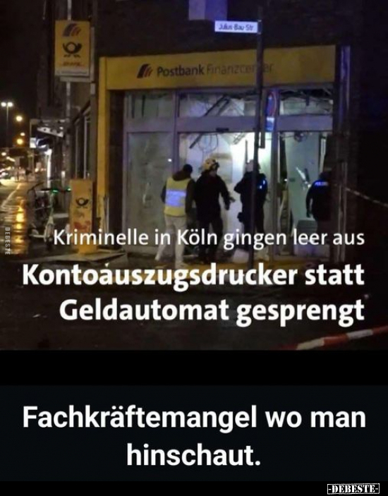 Kriminelle in Köln gingen leer aus.. - Lustige Bilder | DEBESTE.de