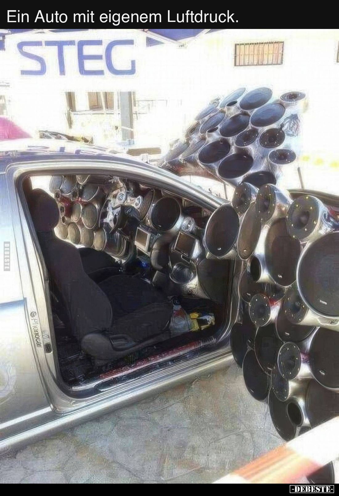 Ein Auto mit eigenem Luftdruck.