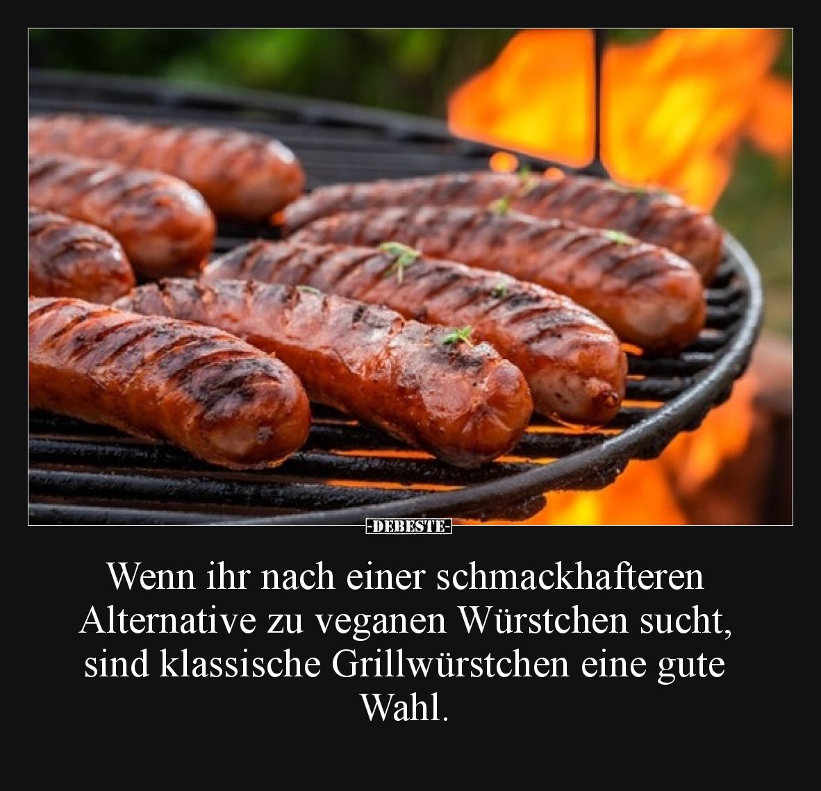 Wenn ihr nach einer schmackhafteren Alternative zu veganen Würstchen sucht, sind klassische Grillwürstchen eine gute Wahl.