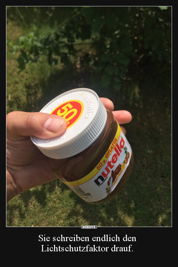 Sie schreiben endlich den Lichtschutzfaktor drauf...
