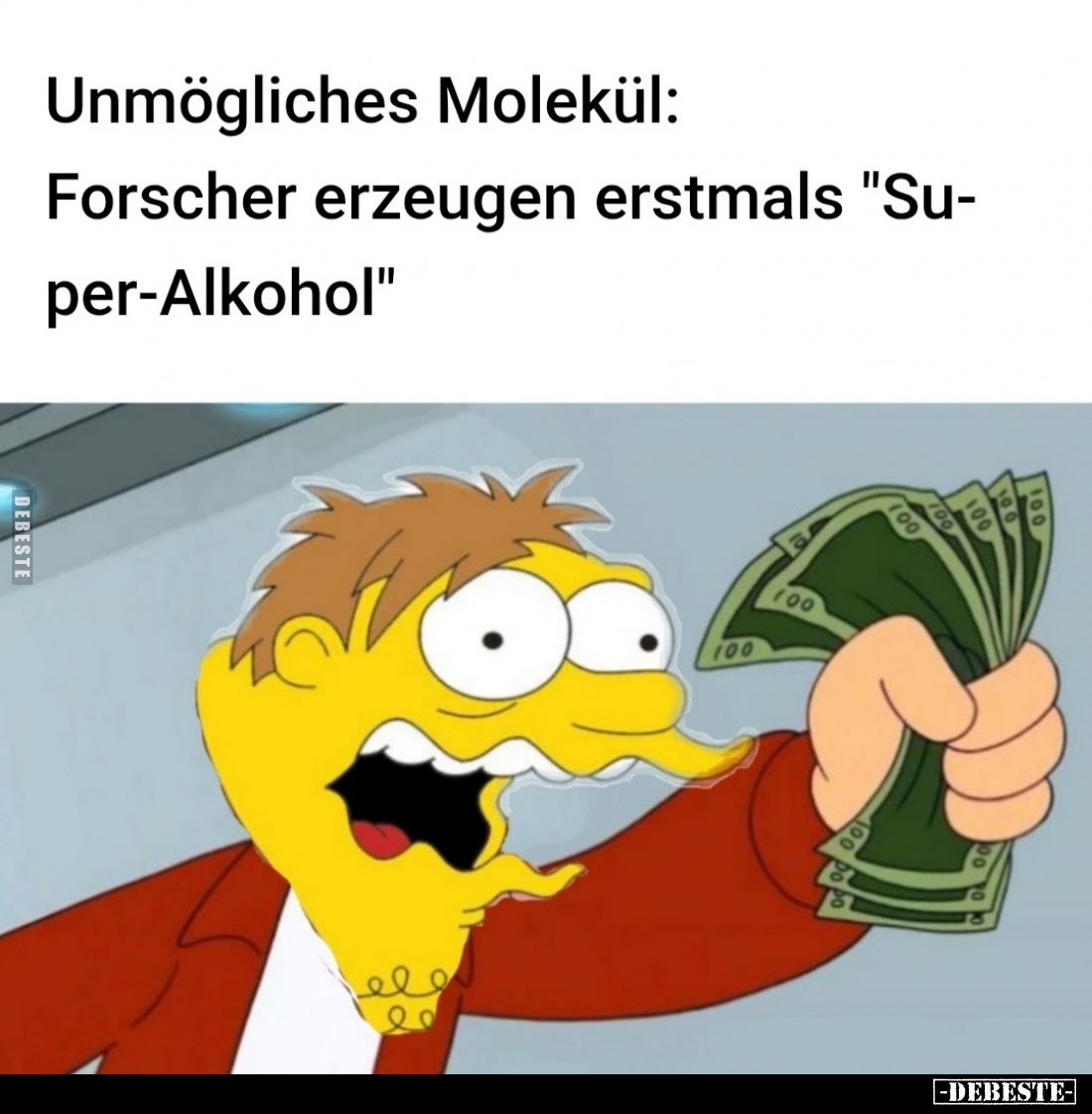 Unmögliches Molekül:
Forscher erzeugen erstmals "Su-per-Alkohol".