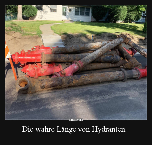 Die wahre Länge von Hydranten... - Lustige Bilder | DEBESTE.de