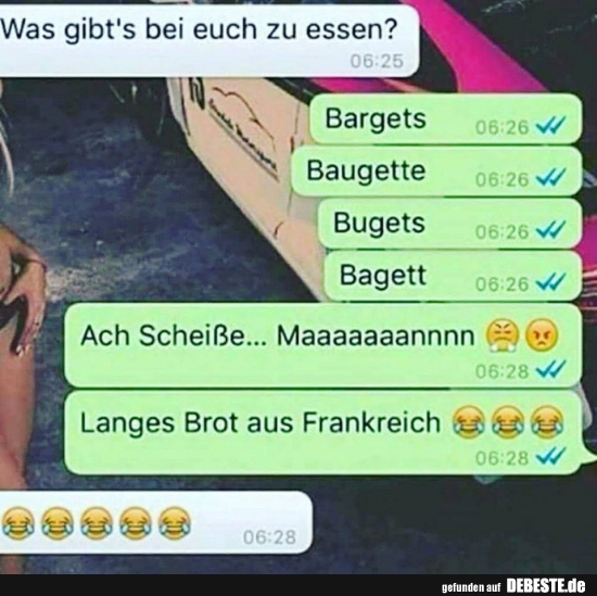 Was gibt's bei euch zu essen?