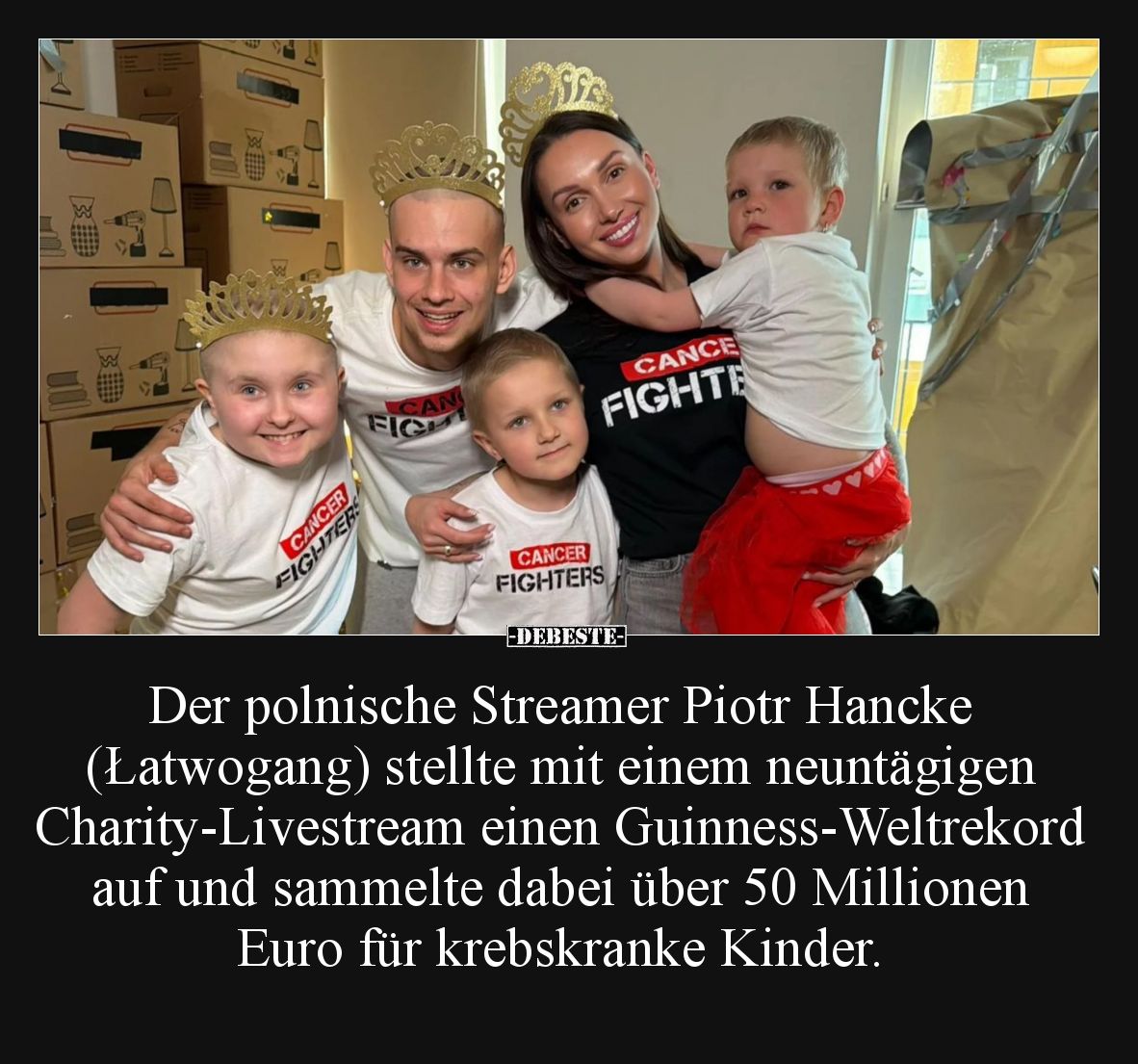 Der polnische Streamer Piotr Hancke (Łatwogang) stellte mit einem neuntägigen Charity-Livestream einen Guinness-Weltrekord au...