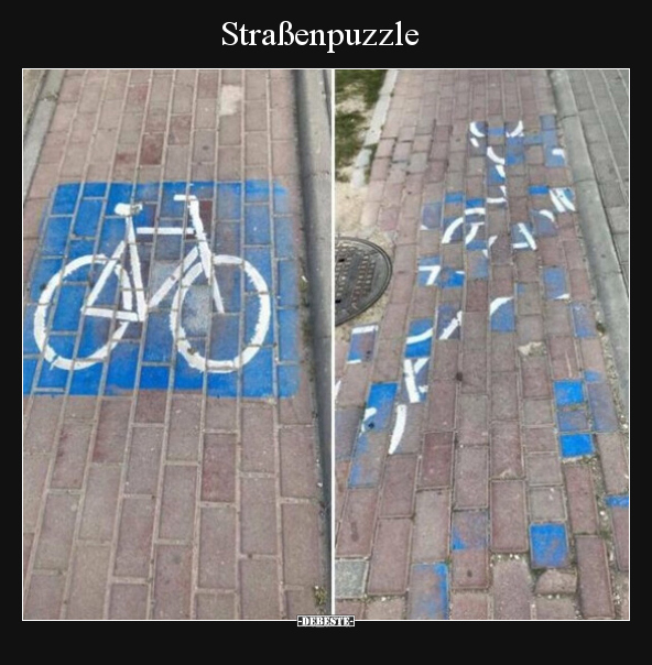 Straßenpuzzle.. - Lustige Bilder | DEBESTE.de