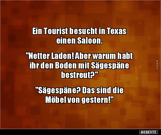 Ein Tourist besucht in Texas einen Saloon.. - Lustige Bilder | DEBESTE.de