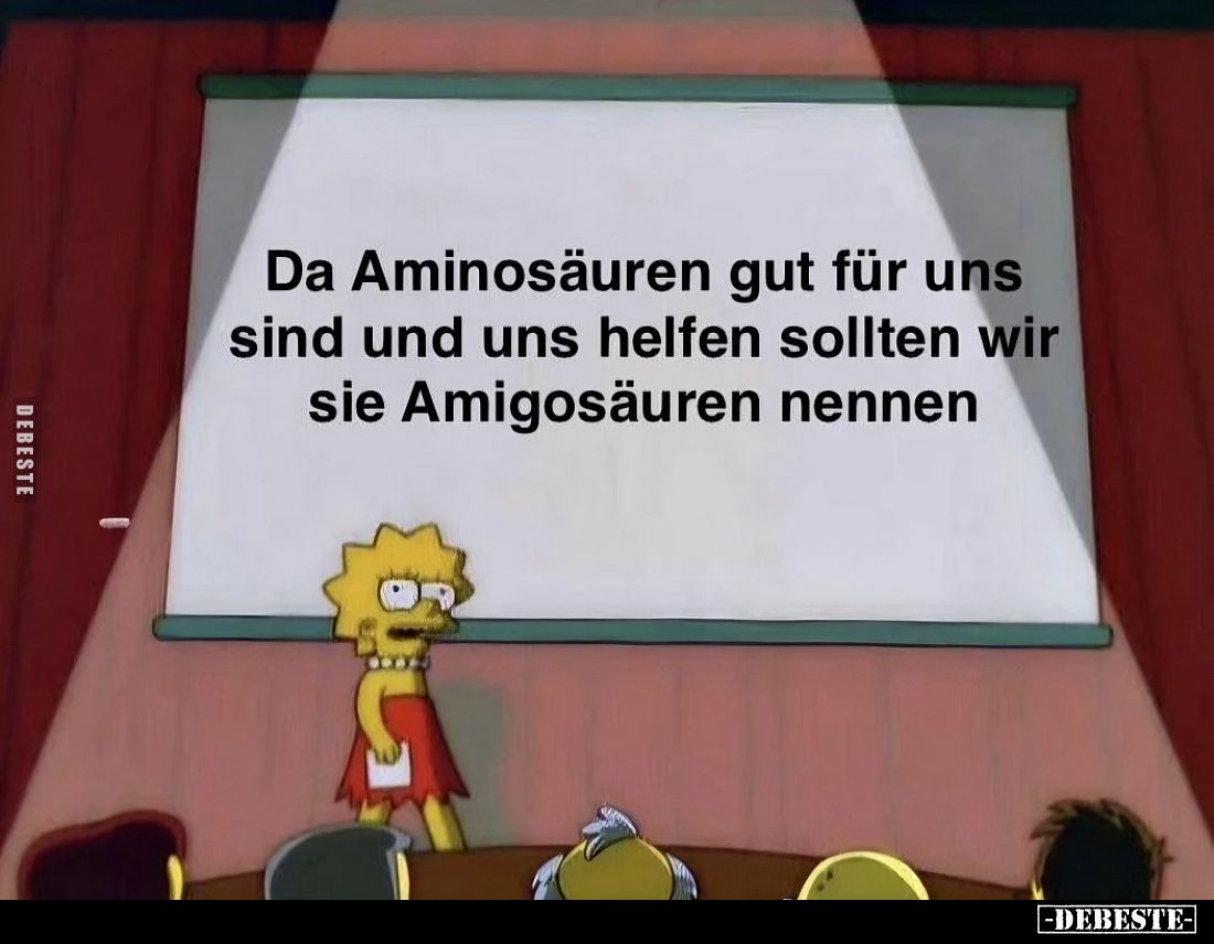 Da Aminosäuren gut für uns sind... - Lustige Bilder | DEBESTE.de