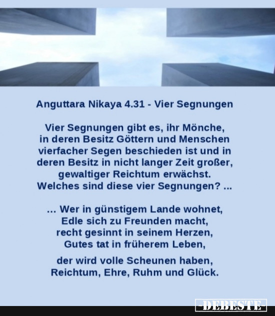 AN 4.31 - 4 Segnungen - Lustige Bilder | DEBESTE.de