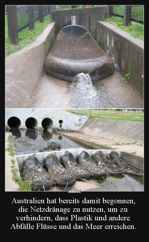Australien hat bereits damit begonnen, die Netzdränage zu..