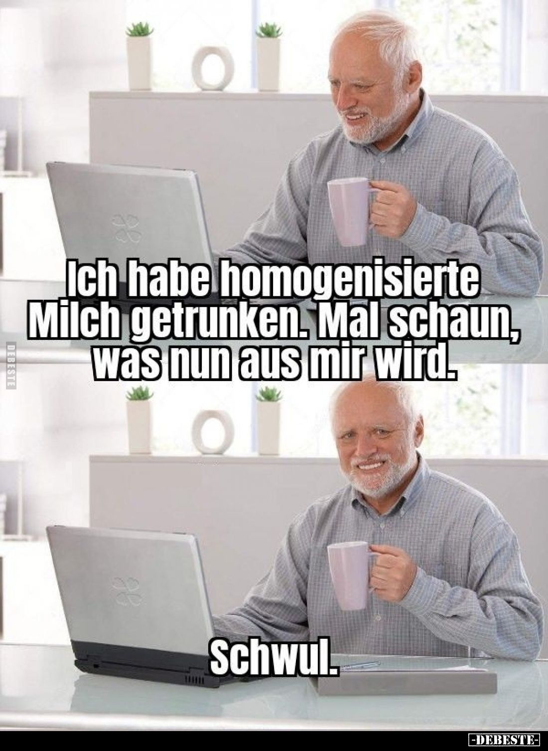 Ich habe homogenisierte Milch getrunken. Mal schaun, was.. - Lustige Bilder | DEBESTE.de
