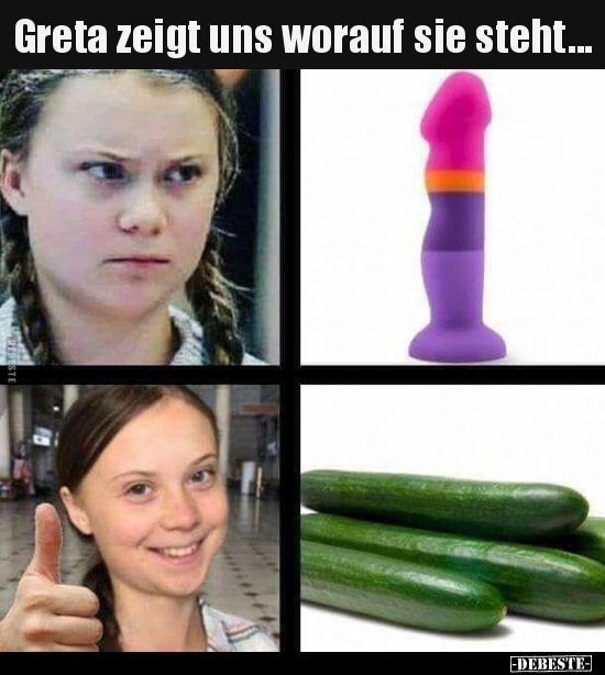 Greta zeigt uns worauf sie steht... - Lustige Bilder | DEBESTE.de