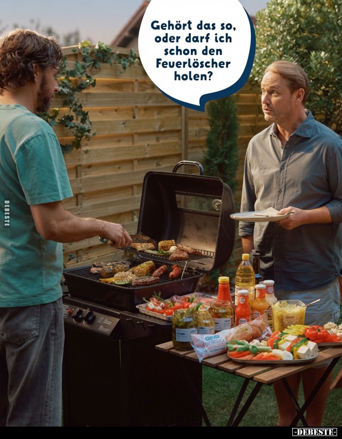 Gehört das so, oder darf ich schon den Feuerlöscher holen?