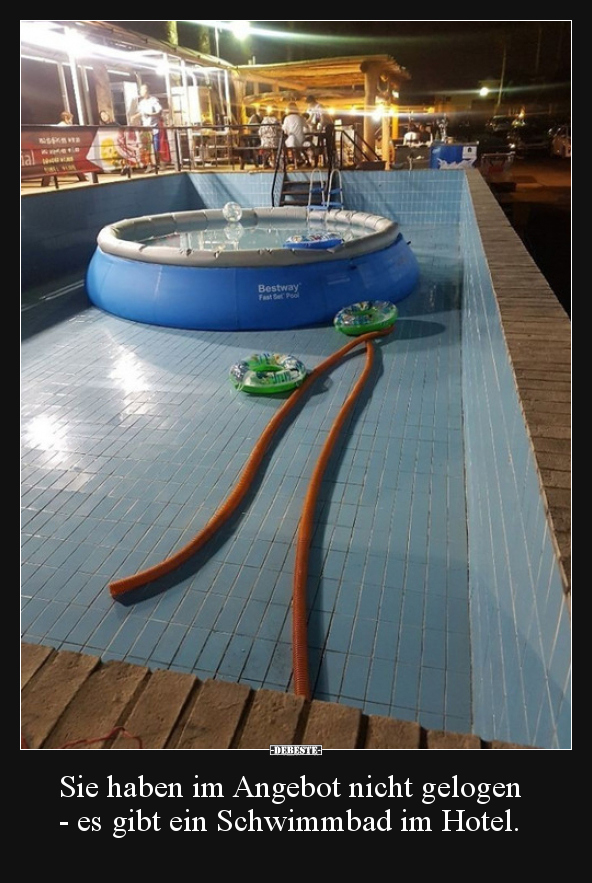 Sie haben im Angebot nicht gelogen - es gibt ein..