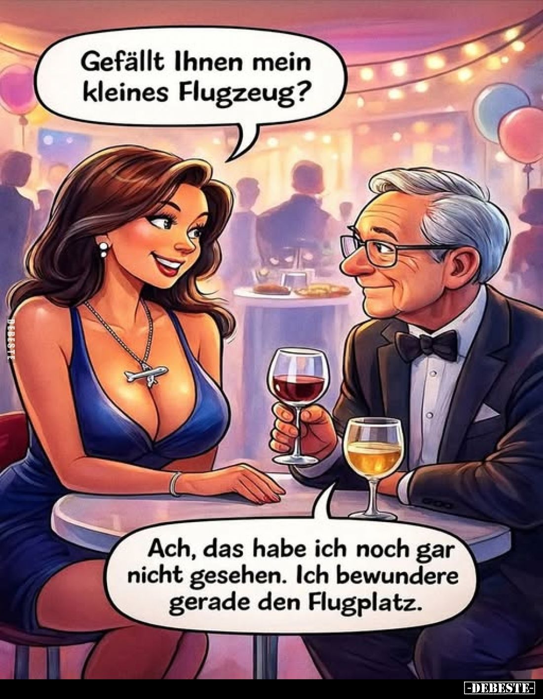 Gefällt Ihnen mein kleines Flugzeug?
-
Ach, das habe ich noch gar nicht gesehen. Ich bewundere gerade den Flugplatz.