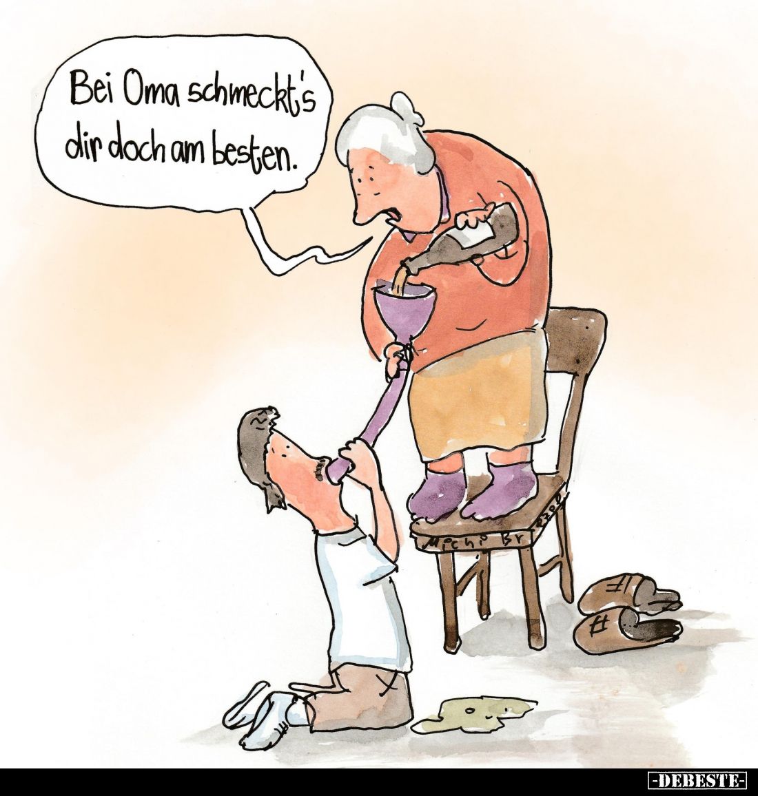 Bei Oma schmeckt's dir doch am besten.