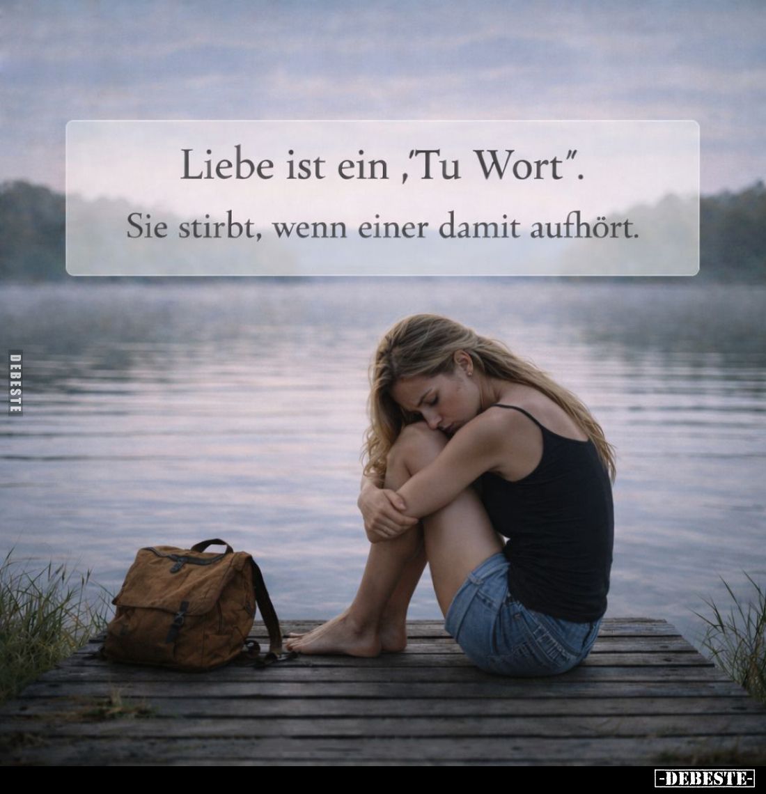 Liebe ist ein, "Tu Wort".
Sie stirbt, wenn einer damit aufhört.