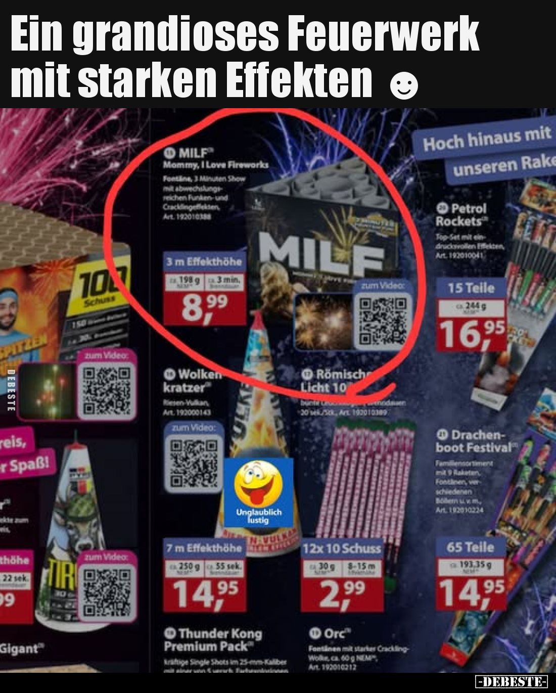 Ein grandioses Feuerwerk mit starken Effekten.