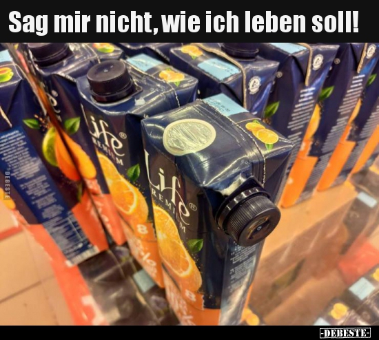 Sag mir nicht, wie ich leben soll!..