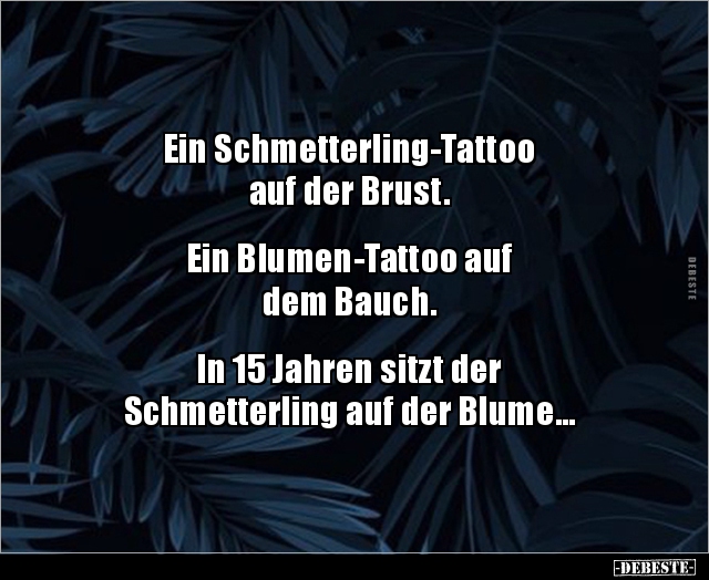 Ein Schmetterling-Tattoo auf der Brust... - Lustige Bilder | DEBESTE.de