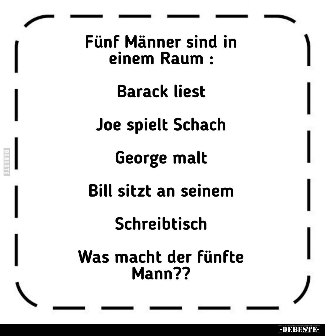 Fünf Männer sind in einem Raum... - Lustige Bilder | DEBESTE.de