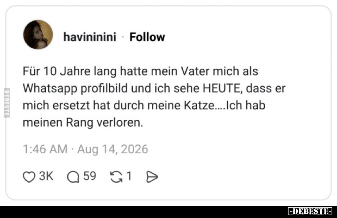 Für 10 Jahre lang hatte mein Vater mich als Whatsapp.. - Lustige Bilder | DEBESTE.de