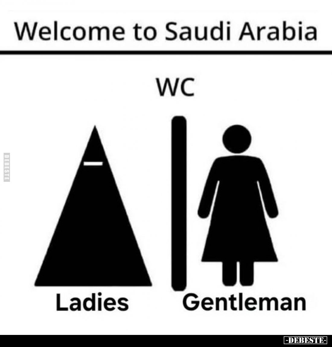 Welcome to Saudi Arabia.